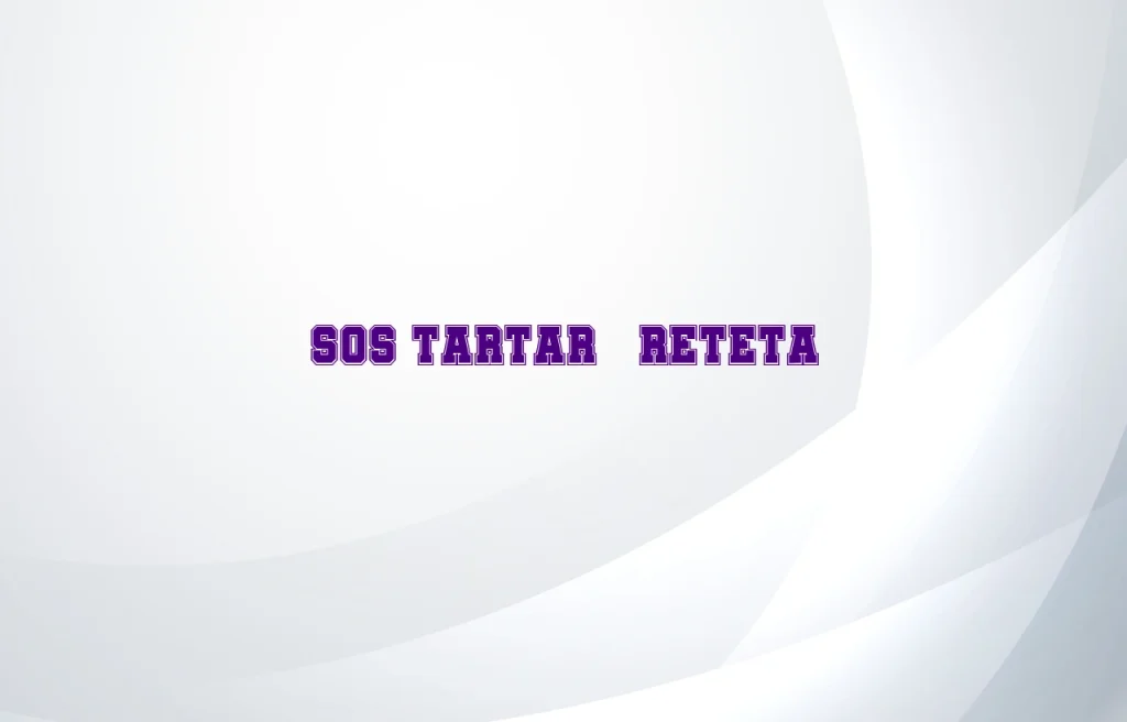 sos tartar reteta