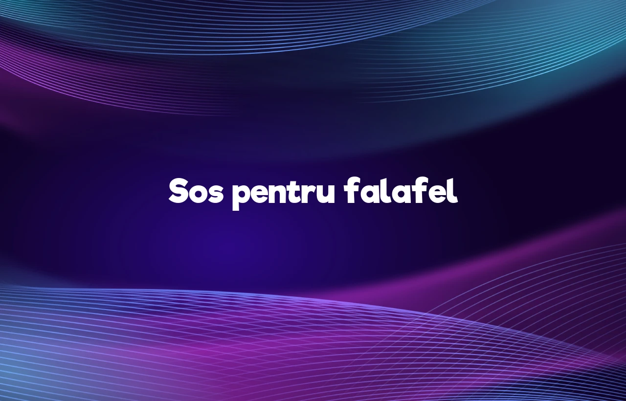 sos pentru falafel