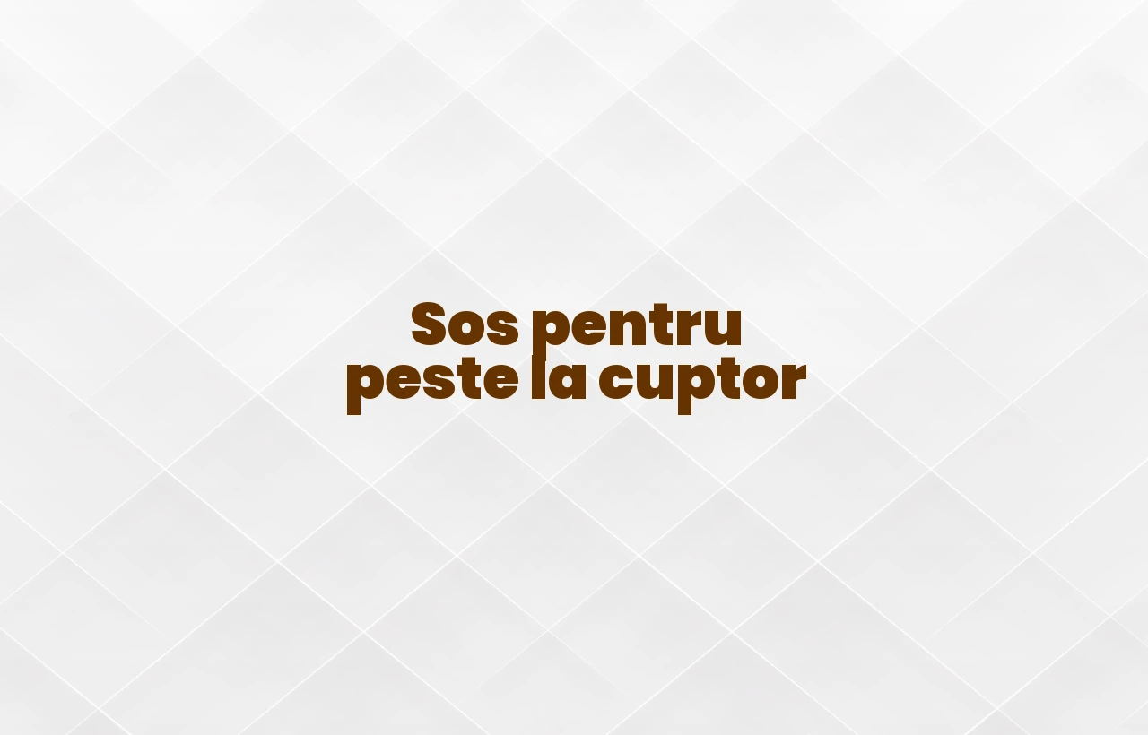 sos pentru peste la cuptor