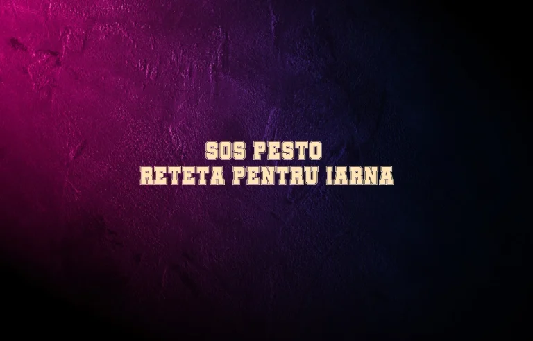 sos pesto reteta pentru iarna