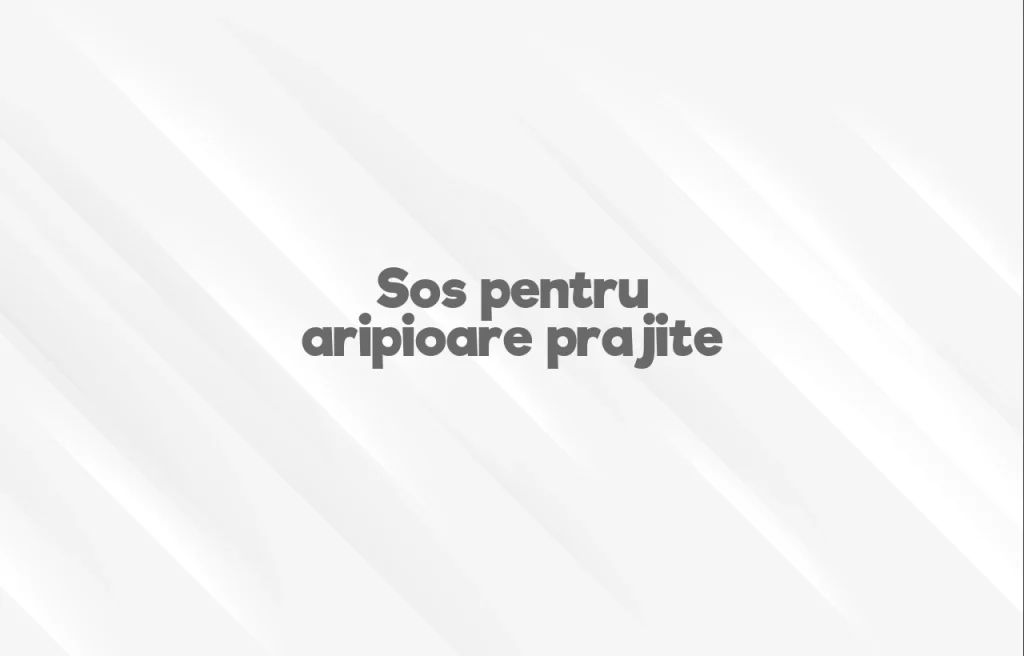 sos pentru aripioare prajite
