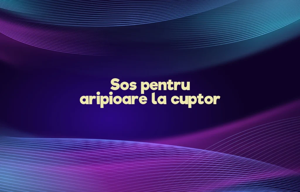 sos pentru aripioare la cuptor