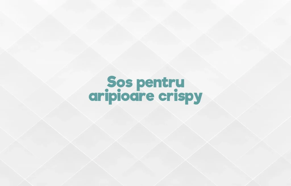 sos pentru aripioare crispy