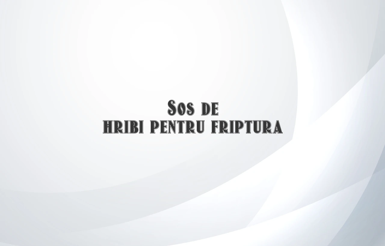 sos de hribi pentru friptura