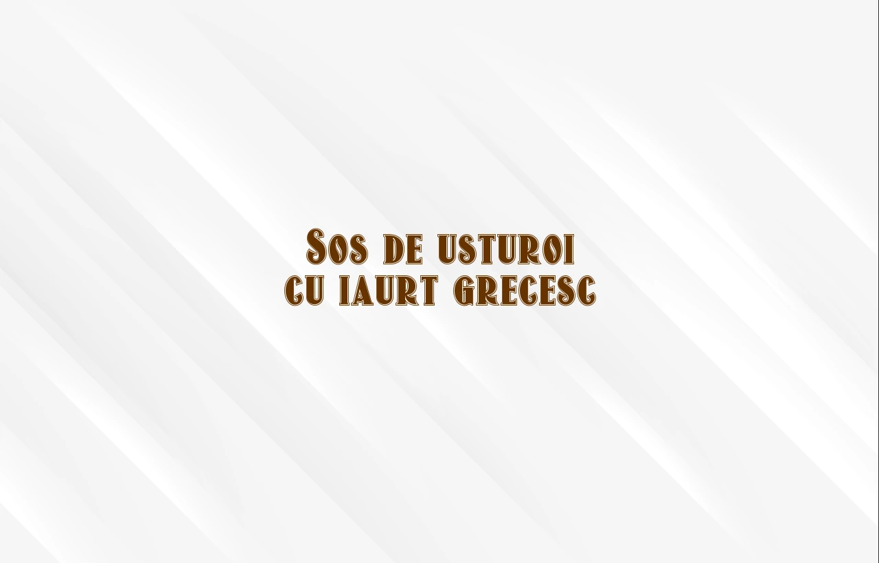 sos de usturoi cu iaurt grecesc