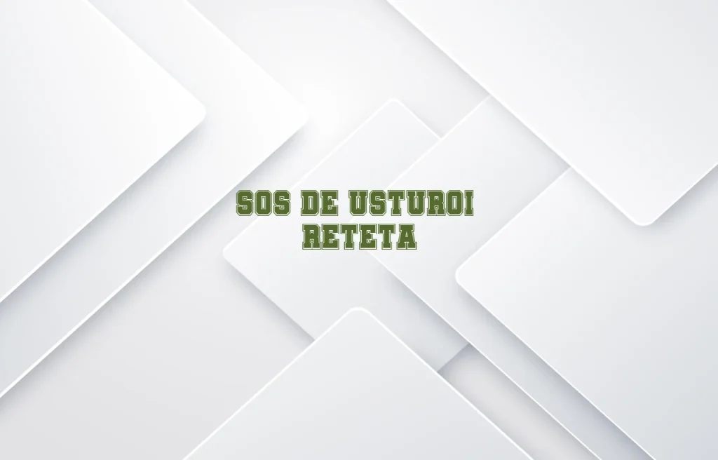 sos de usturoi reteta