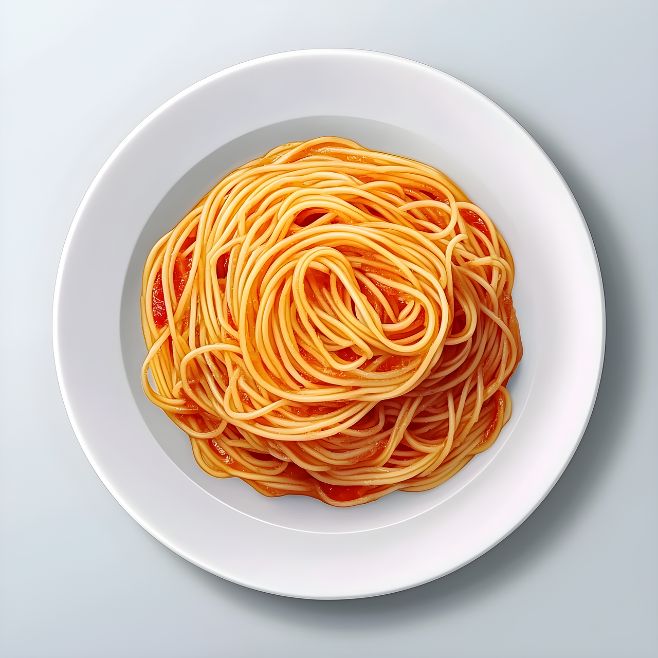 spaghete cu sos de rosii si sunca