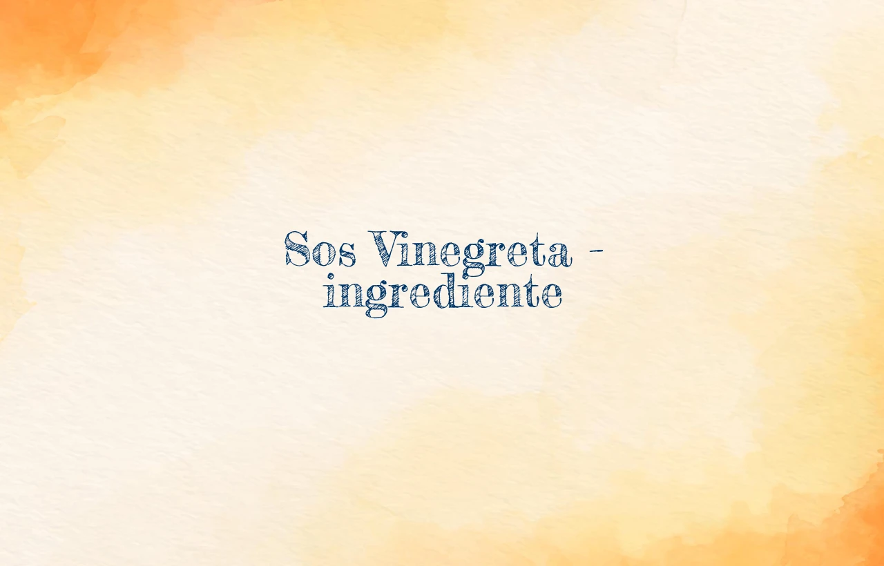 sos vinegreta ingrediente
