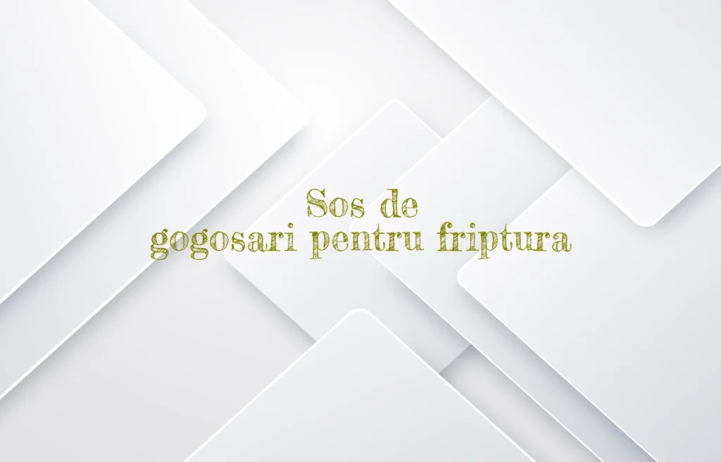 sos de gogosari pentru friptura