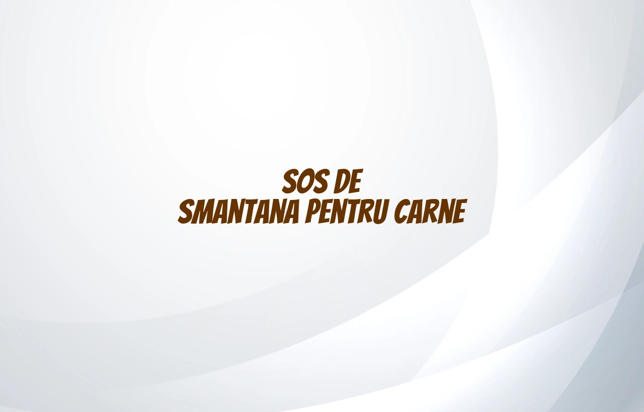 sos de smantana pentru carne