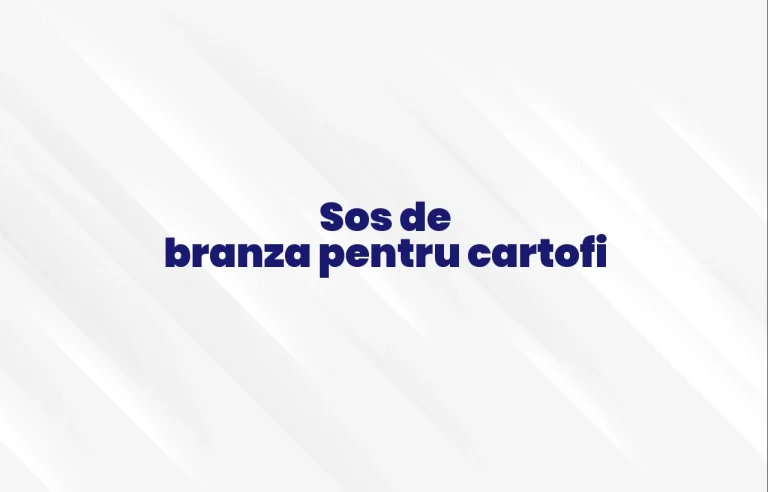 sos de branza pentru cartofi