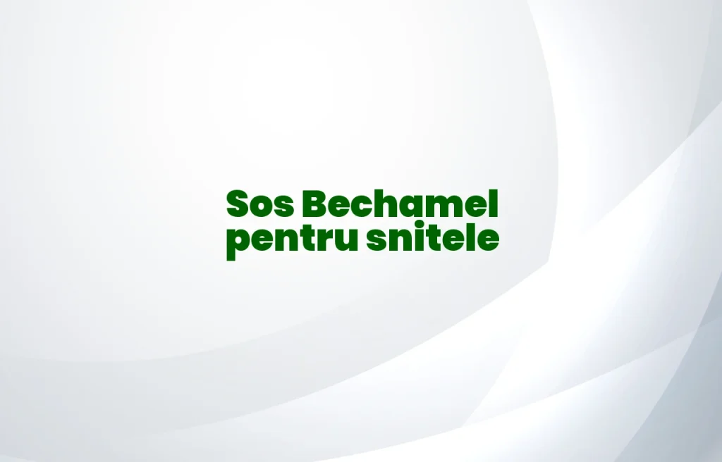 sos bechamel pentru snitele