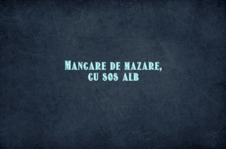 Mancare de mazare, cu sos alb