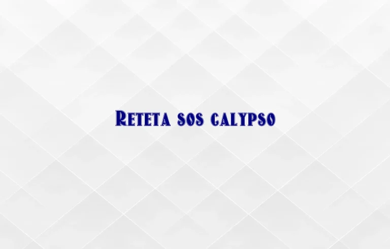 reteta sos calypso