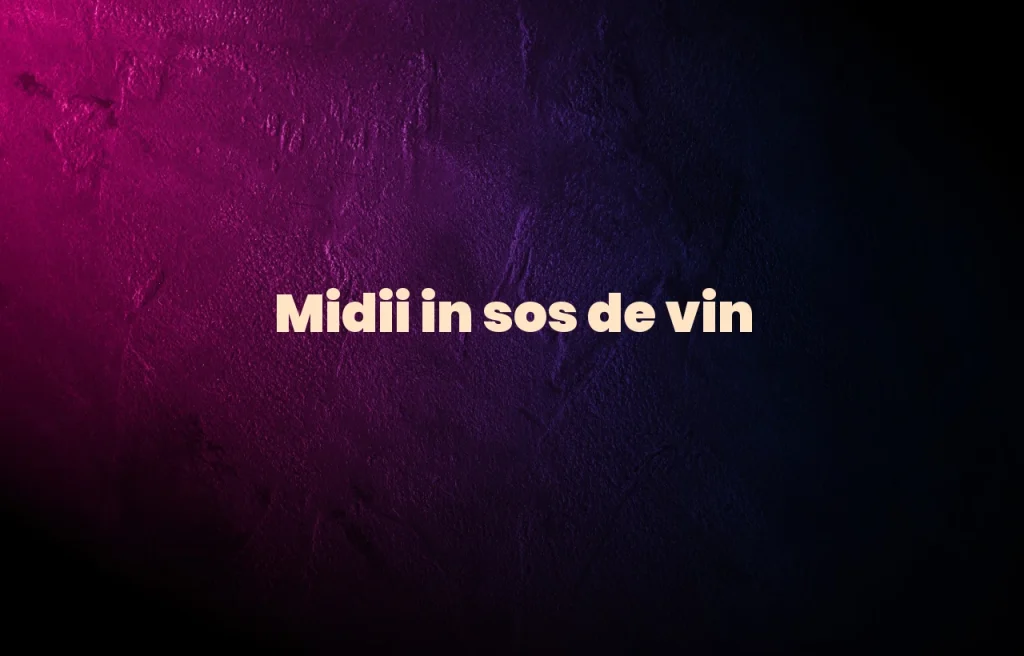 midii in sos de vin