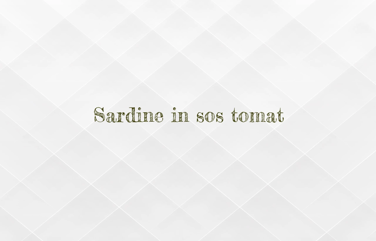 sardine in sos tomat