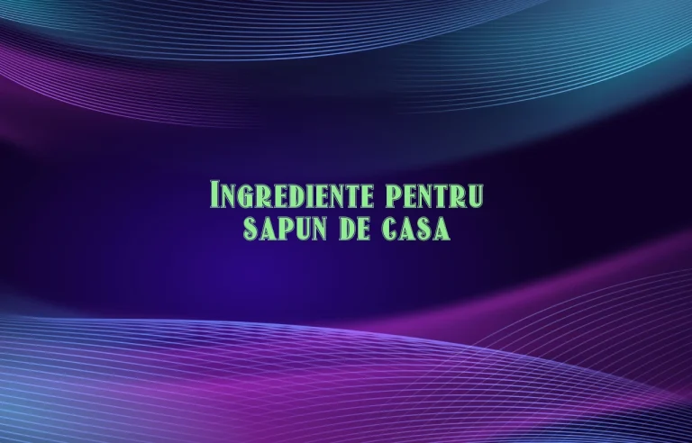 sapun de casa ingrediente
