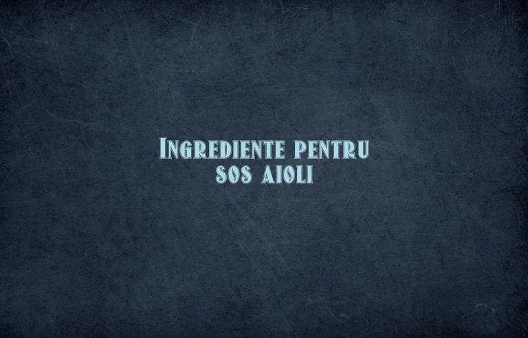 sos aioli ingrediente