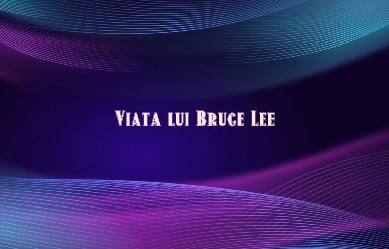 viata lui bruce lee