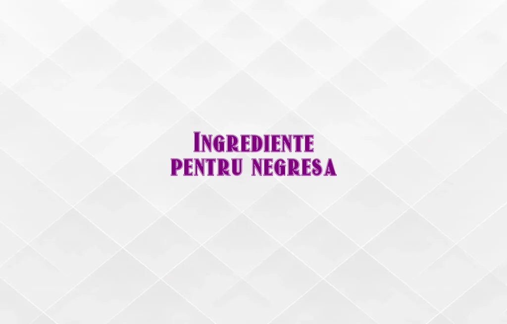 negresa ingrediente