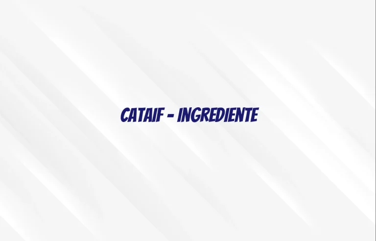 cataif ingrediente