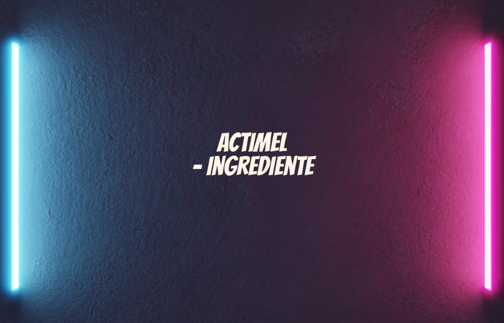 actimel ingrediente