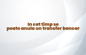 in cat timp se poate anula un transfer bancar