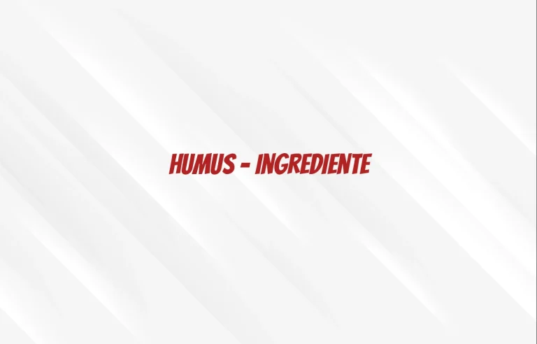 humus ingrediente